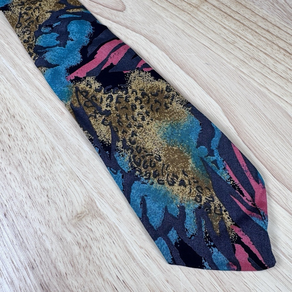 Vtg Christian Dior Neck Tie Abstract 80s Designer Sophisticated‎ Luxury Elegance